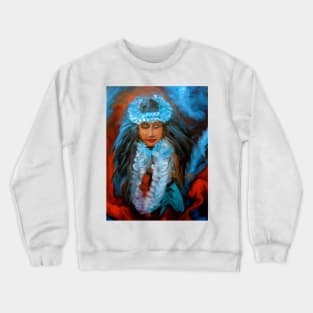 Hawaiian Hula Maiden Crewneck Sweatshirt